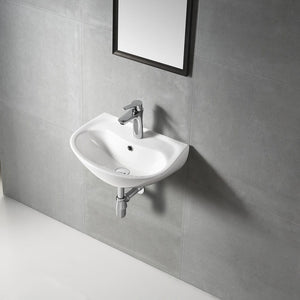 ZENMO Basins Wb 5035W MOBI Wall Hung Basin with Brackets 505x355x185MM