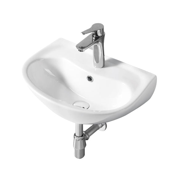 ZENMO Basins Wb 5035W MOBI Wall Hung Basin with Brackets 505x355x185MM
