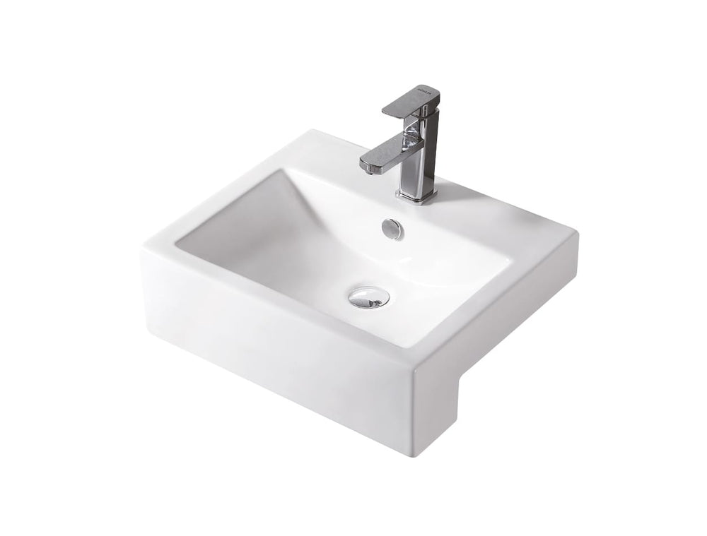 WB 5243C FABBRIS II Semi Recess Basin 525x430x160MM