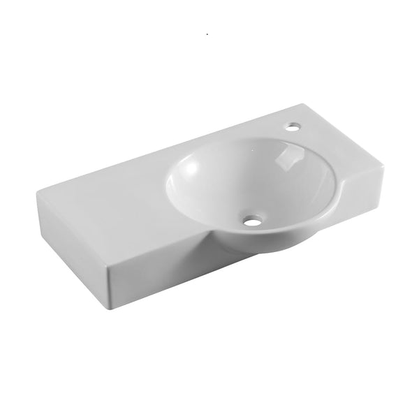 ZENMO Basins WB 7445W CHLOE Wall Hung Basin - RH Tap Hole Only 745x450x125MM