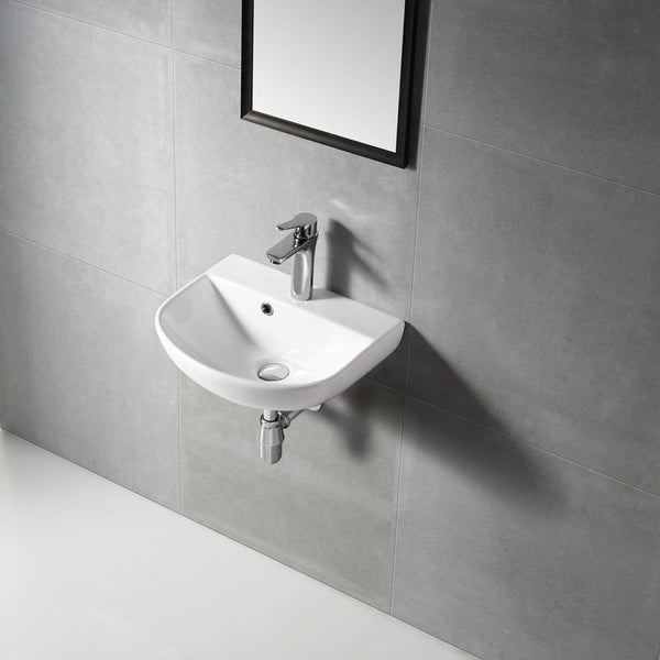 ZENMO Basins WB3062W MINTY-II Wall Hung Basin with Brackets 430x360x180MM