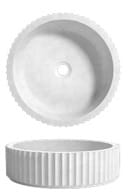 ZENMO Basins WB4011WT PIAZA Above Counter Basin in Matte White 400x400x110MM