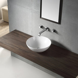 ZENMO Basins WB4030 ETERNAL Above Counter Basin in Gloss White Finish 400x400x145MM