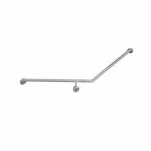 ZENMO Bathroom Accessories TP GRAB857R MOBI CARE Curved Grab Rail in Stainless Steel - (RH Facing Toilet)