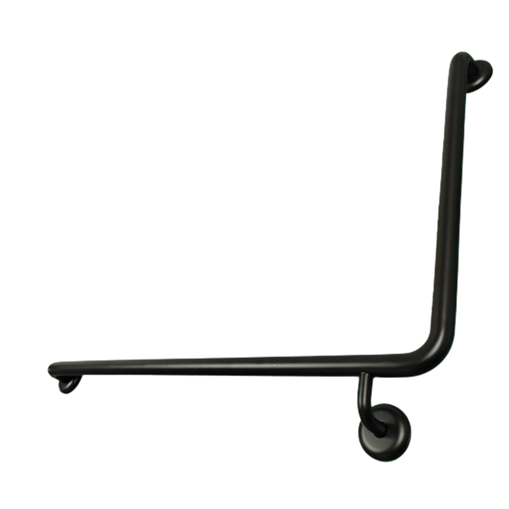 ZENMO Bathroom Accessories TP GRAB956L MK MOBI CARE 950 x 600 LH Grab Rail in Matte Black