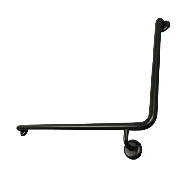 ZENMO Bathroom Accessories TP GRAB956L MK MOBI CARE 950 x 600 LH Grab Rail in Matte Black