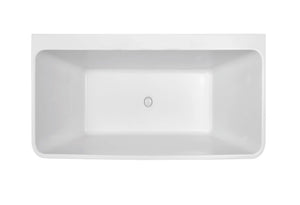ZENMO Bathtubs BT 058 STELLA 1700mm Free Standing Back to Wall Bath 1705x750x580mm
