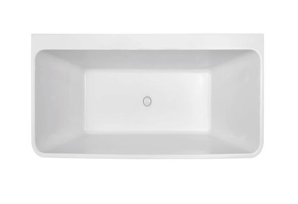 ZENMO Bathtubs BT 058S STELLA 1500mm Free Standing Back to Wall Bath 1500x710x560mm