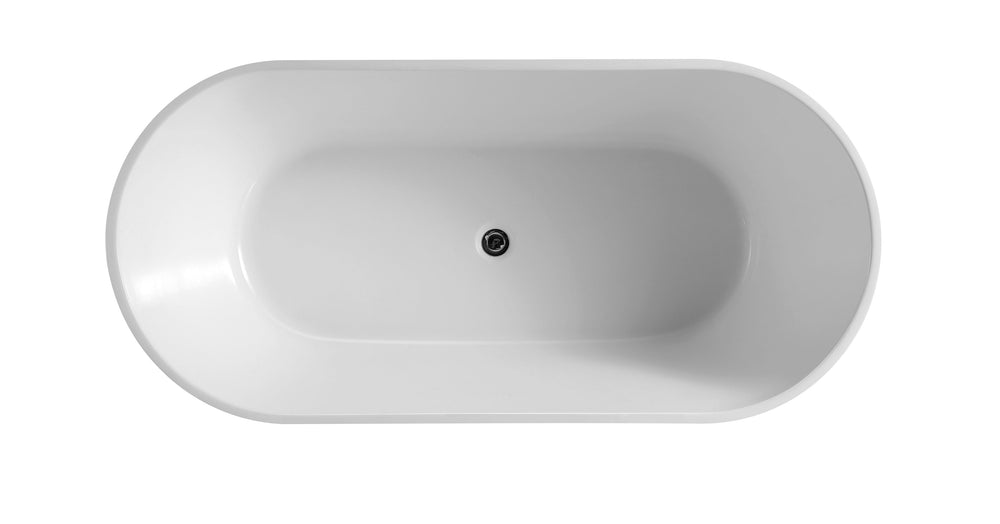 BT 086M -1700mm*800mm*550mm VIVO Oval Bath 1700 in Matte Finish