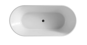ZENMO Bathtubs BT 086M -1700mm*800mm*550mm VIVO Oval Bath 1700 in Matte Finish