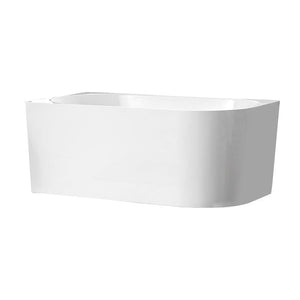 ZENMO Bathtubs BT 258L BONDI 1680mm Left Hand Back to Wall Free Standing Bath Tub 1680x765x600mm