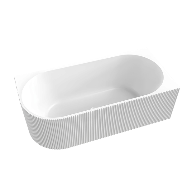 ZENMO Bathtubs BT 359R PIAZA 1700mm Right Hand Free Standing Bath in Gloss White 1700x750x590mm
