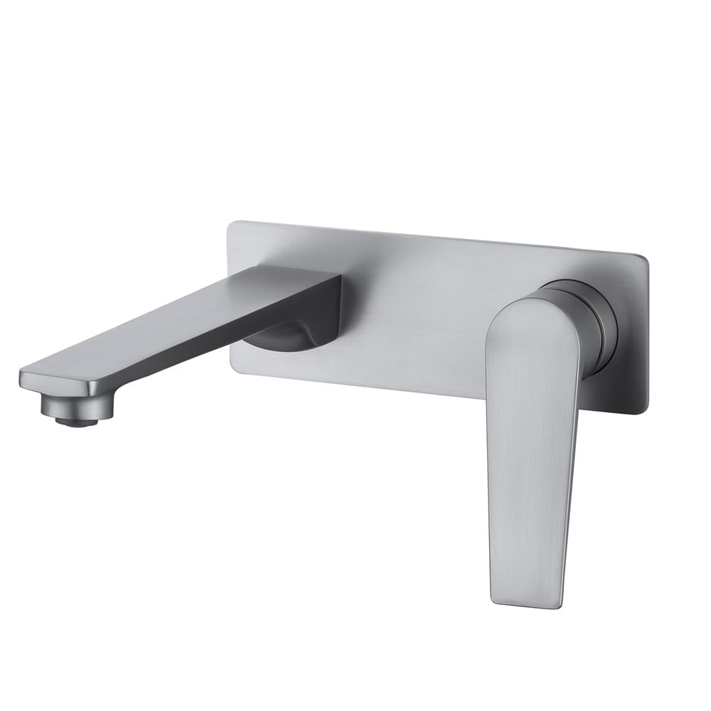 ZENMO Mixer Taps WT 1107BN EXON Basin/Bath Set in Brushed Nickel