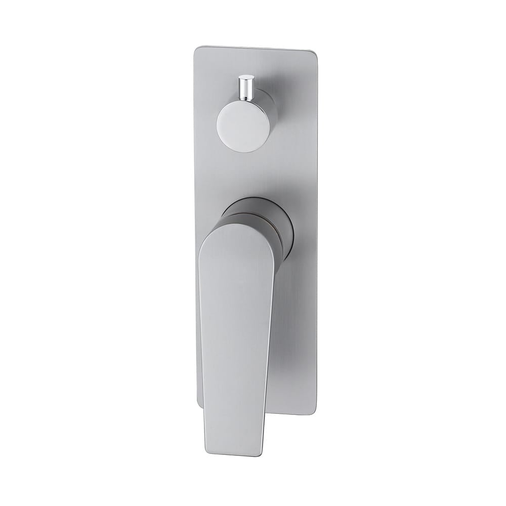 ZENMO Mixer Taps WT 1109BN EXON Shower Mixer with Diverter in Brushed Nickel