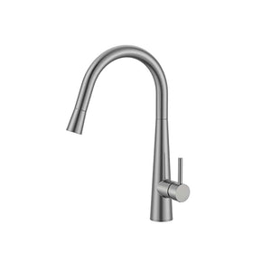 ZENMO Mixer Taps WT 4122BN  JESS Goose Neck Sink Mixer in Brushed Nickel