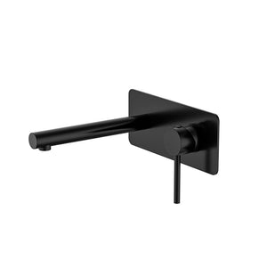 ZENMO Mixer Taps WT 708BKS JESS Basin/Bath Set with Straight Spout in Matte Black