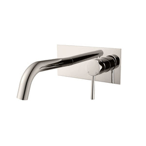 ZENMO Mixer Taps WT 708BN JESS Basin/Bath Set with Curved Spout in Brushed Nickel