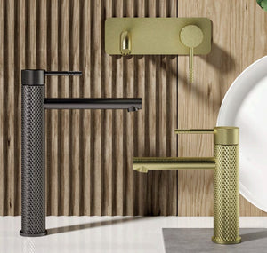 ZENMO Mixer Taps WT 7501BB TIARA Basin Mixer in Brushed Brass