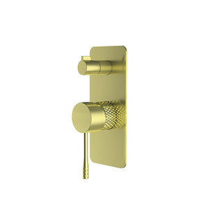 ZENMO Mixer Taps WT 7509BB TIARA Shower Mixer with Diverter in Brushed Brass