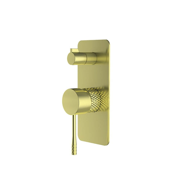 ZENMO Mixer Taps WT 7509BB TIARA Shower Mixer with Diverter in Brushed Brass