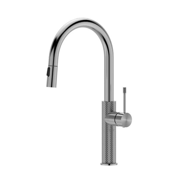 ZENMO Mixer Taps WT 7566BN  TIARA Sink Mixer With Pull Out Spray in Brushed Nickel