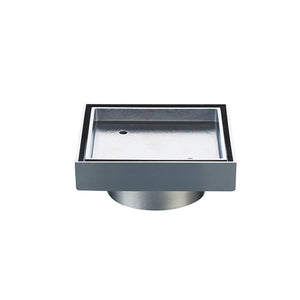 ZENMO Showers SC-SQ115  Tile Insert Shower Grate in Chrome