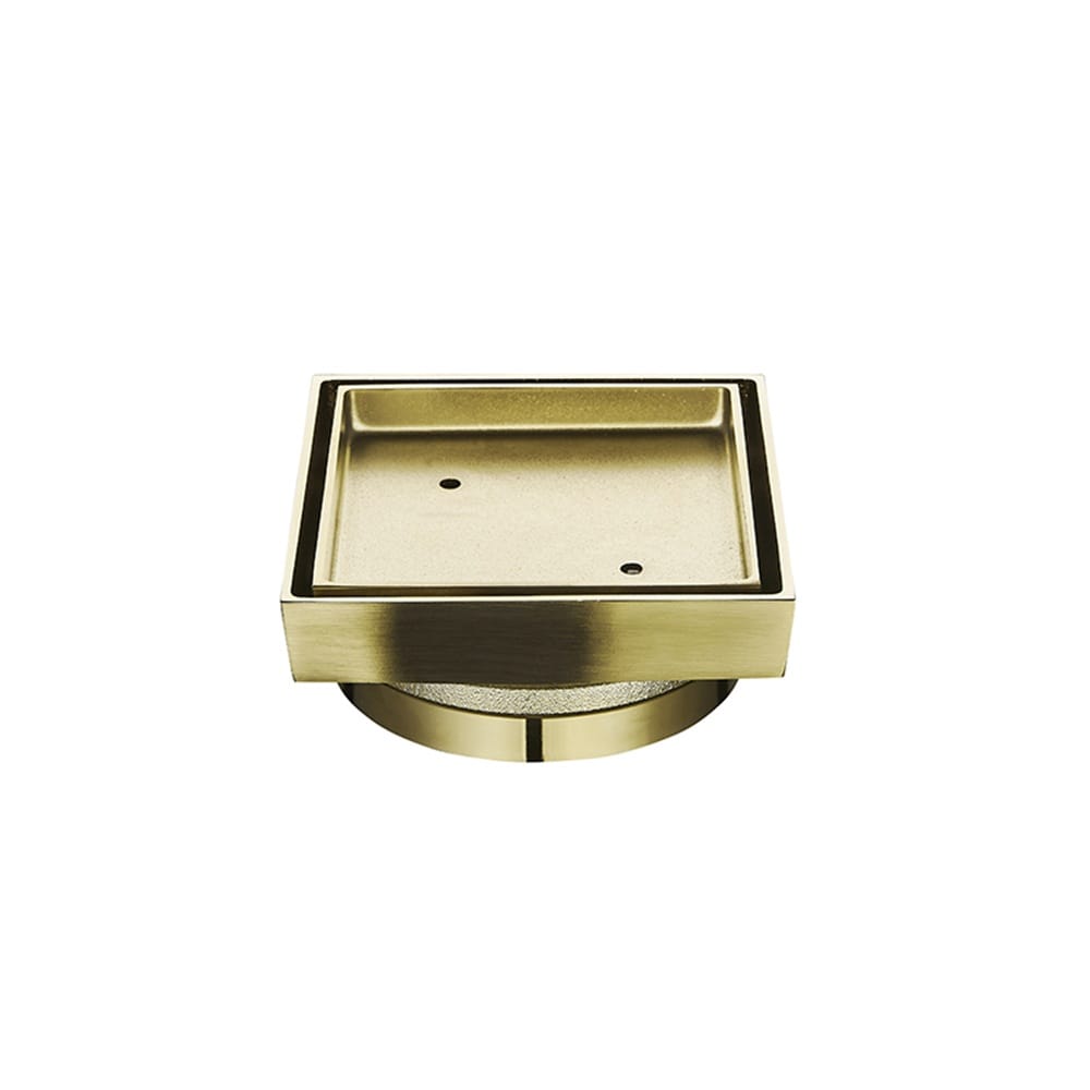 ZENMO Showers SC-SQ115BB  Tile Insert Shower Grate in Brushed Brass
