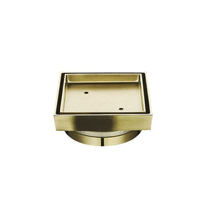 ZENMO Showers SC-SQ115BB  Tile Insert Shower Grate in Brushed Brass