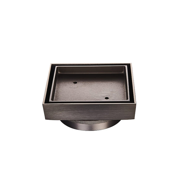 ZENMO Showers SC-SQ115GM  Tile Insert Shower Grate in Gun Metal