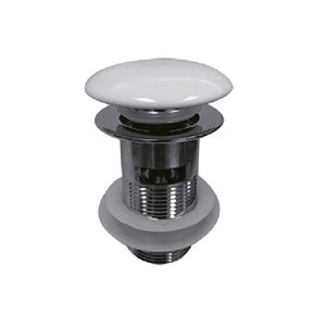 ZENMO simple WBplug 32/WT 32MM CERAMIC WHITE POP UP WASTE WITHOUT OVERFLOW