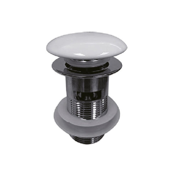 ZENMO simple WBplug 32/WT 32MM CERAMIC WHITE POP UP WASTE WITHOUT OVERFLOW